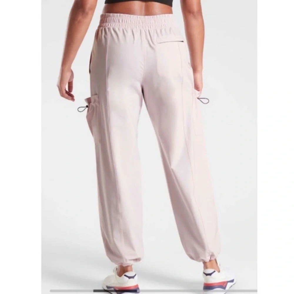 Athleta Stay Fly Cargo Pants Pink size Small - Picture 2 of 14